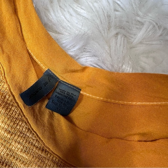 Anthropologie left of center dara knit mustard pull over long sleeve - Picture 7 of 11